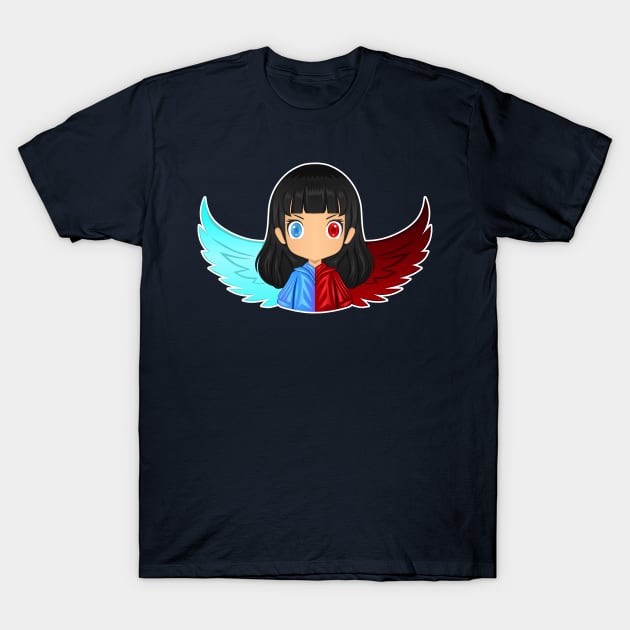 Angel and devil T-Shirt by Cuzcrazy Arts